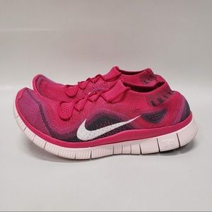Nike Free 5.0 Flyknit Pink Shoes Women’s 8